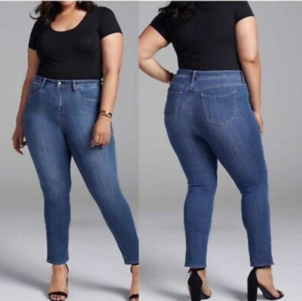 Curves 360 by NYDJ Slim Straight Jeans